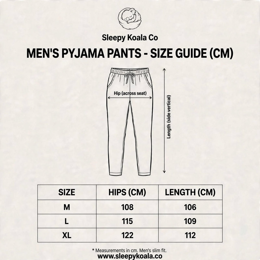Men's Pyjama Pants - Gold Chequered