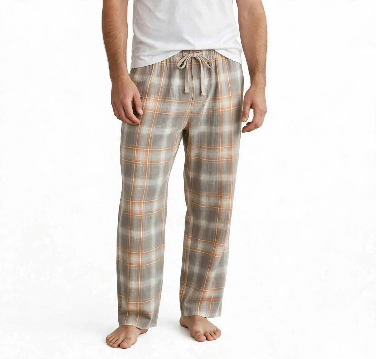 Men's Pyjama Pants - Gold Chequered