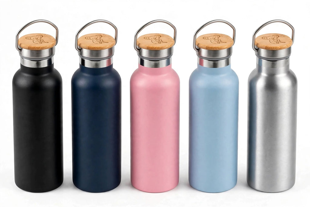 Insulated Stainless Steel Water Bottle 1000ml - Black