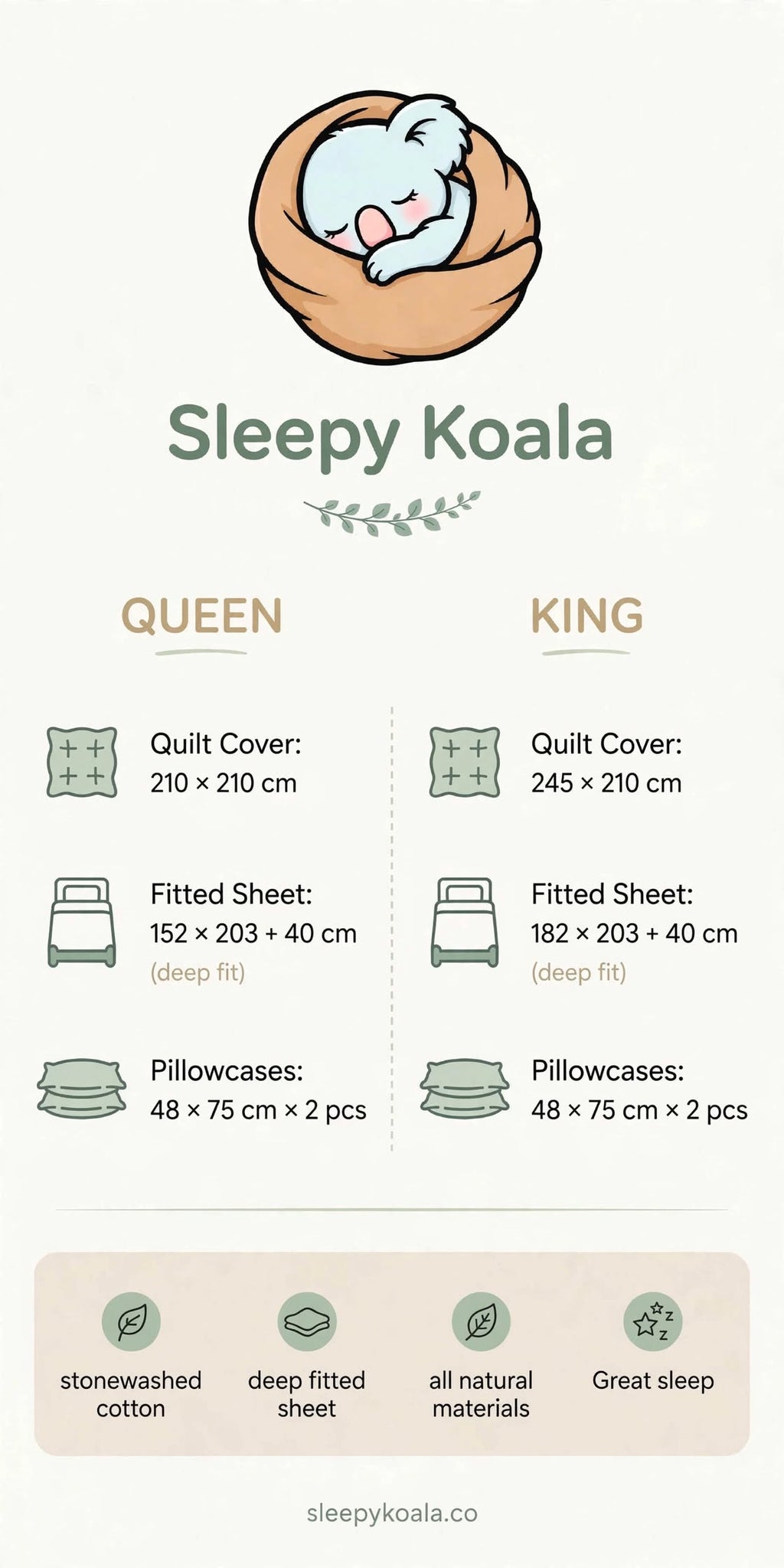 Stonewashed Cotton 4-Piece Bedding Set - Blue