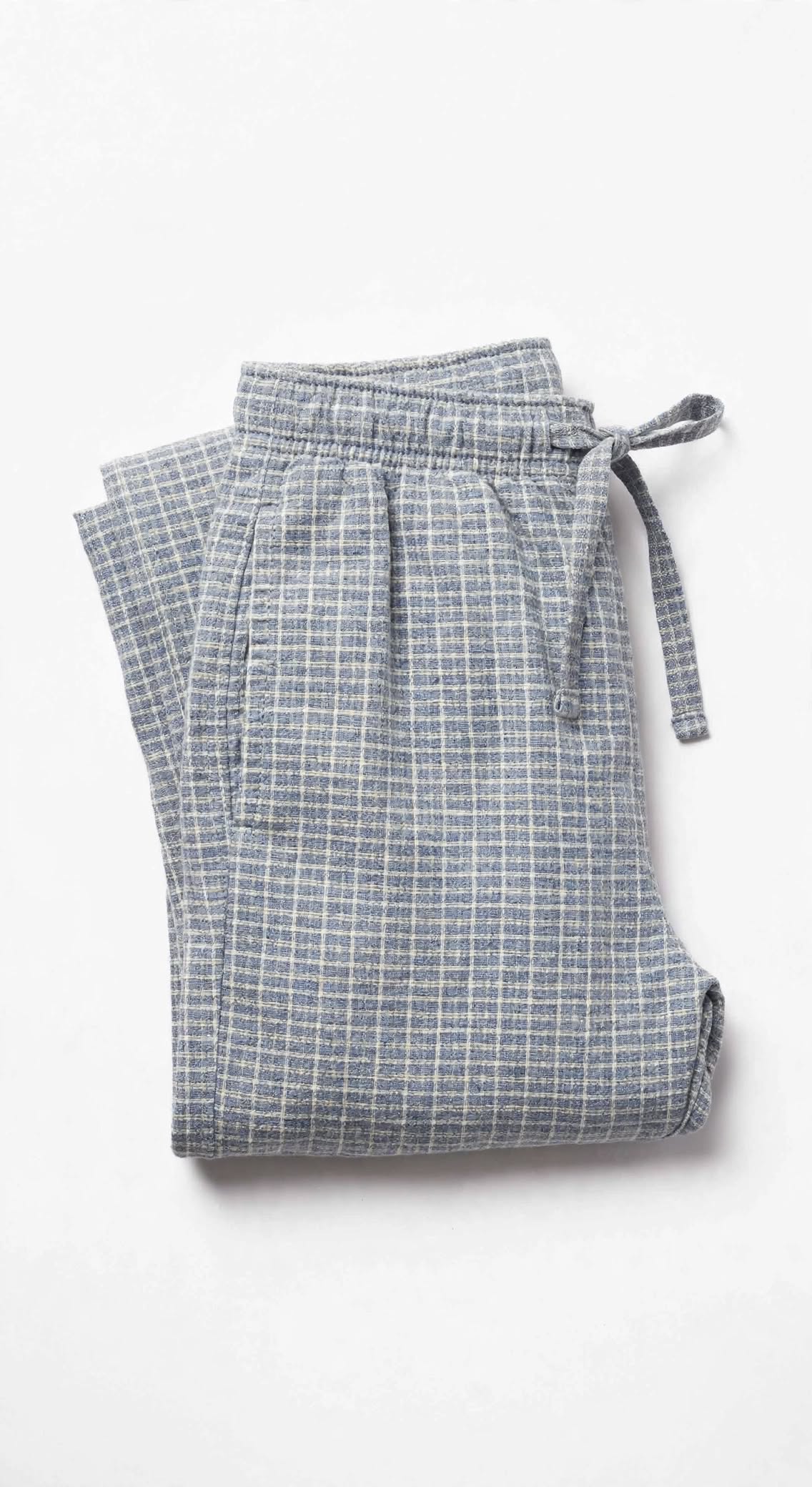 Men's Pyjama Pants - Blue Chequered