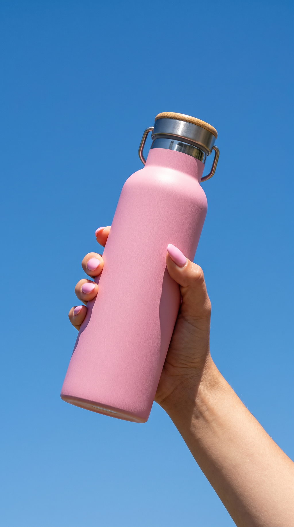 Insulated Stainless Steel Water Bottle 1000ml - Pink