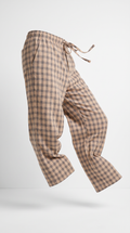 Men's Pyjama Pants - Beige Chequered