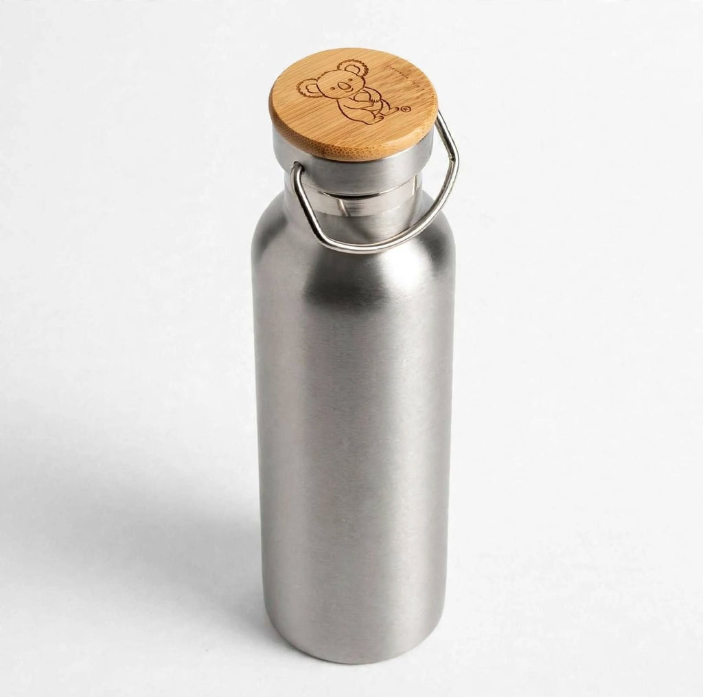 Insulated Stainless Steel Water Bottle 1000ml - Silver