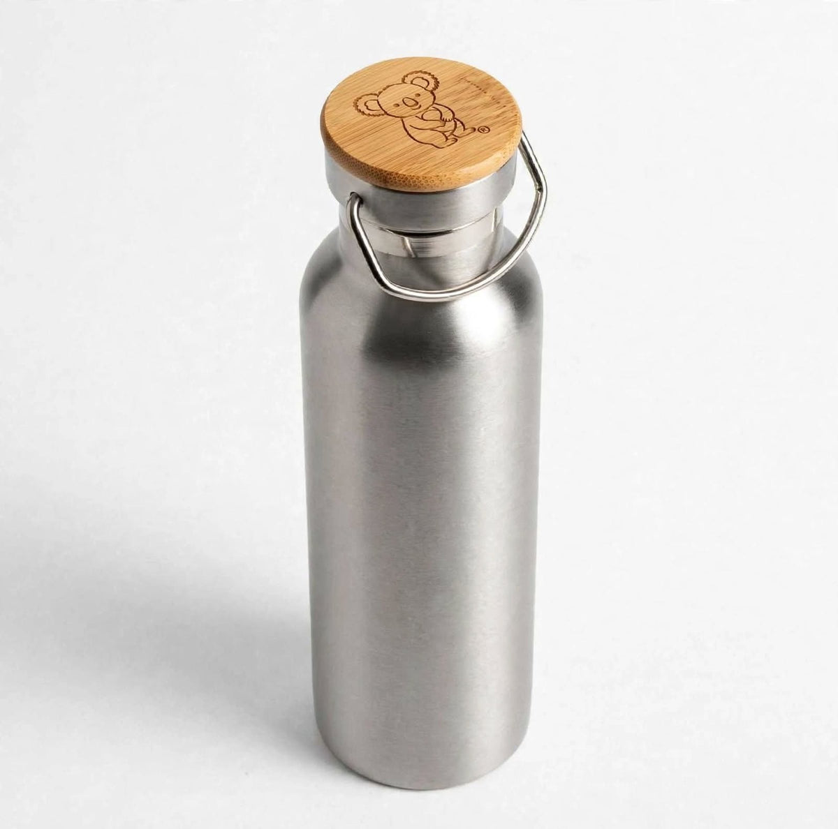 Insulated Stainless Steel Water Bottle 1000ml - Silver