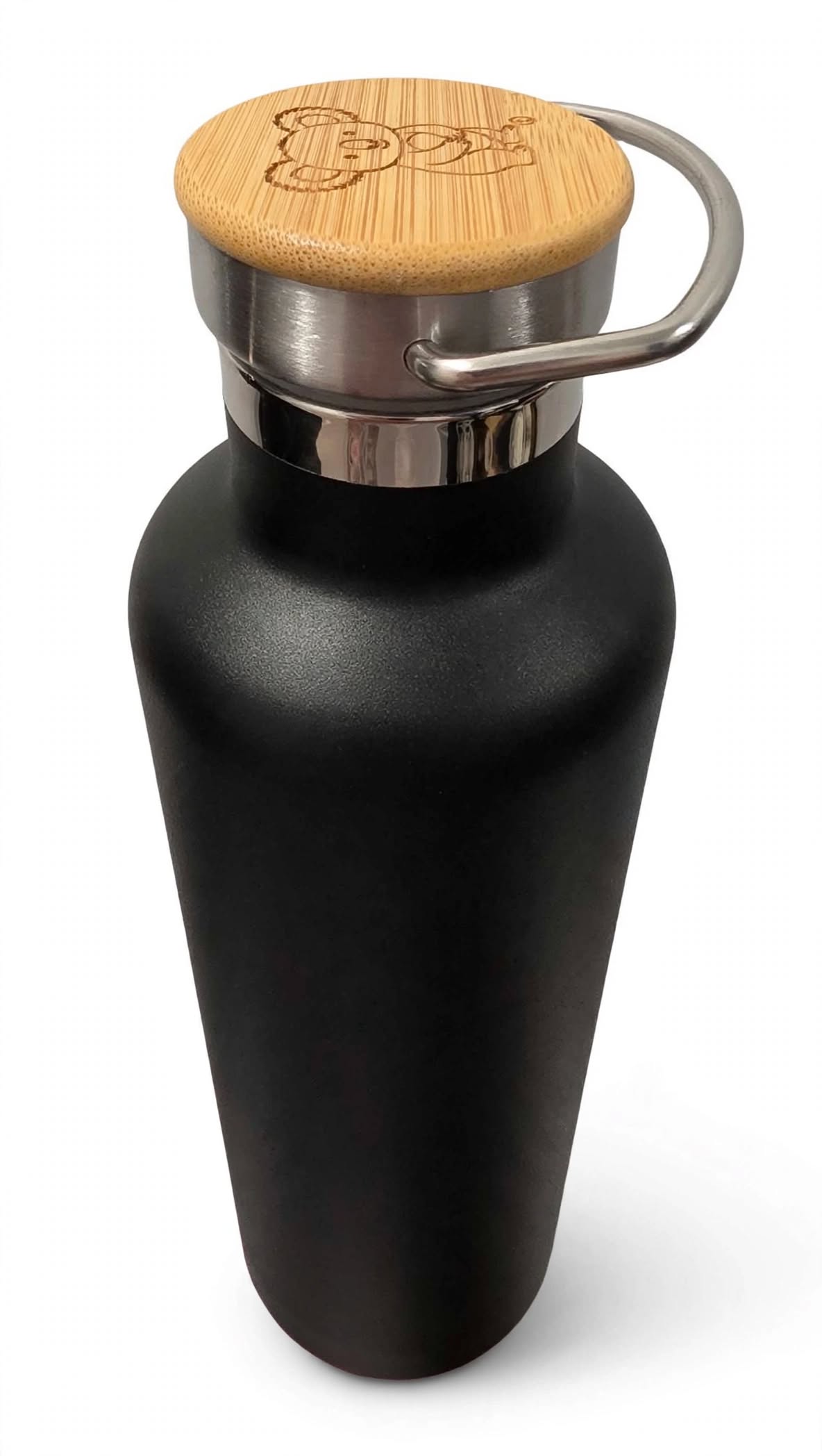 Insulated Stainless Steel Water Bottle 1000ml - Black